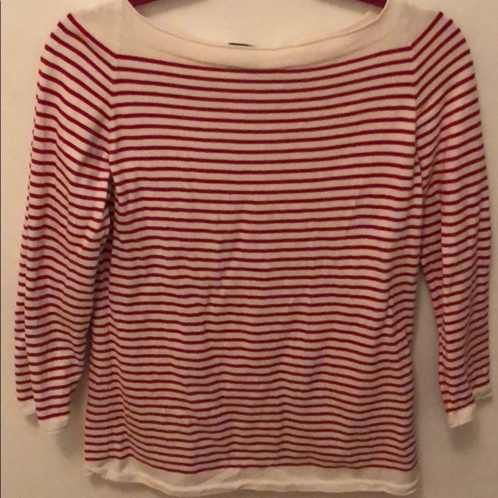 Massimo dutti red stripe top